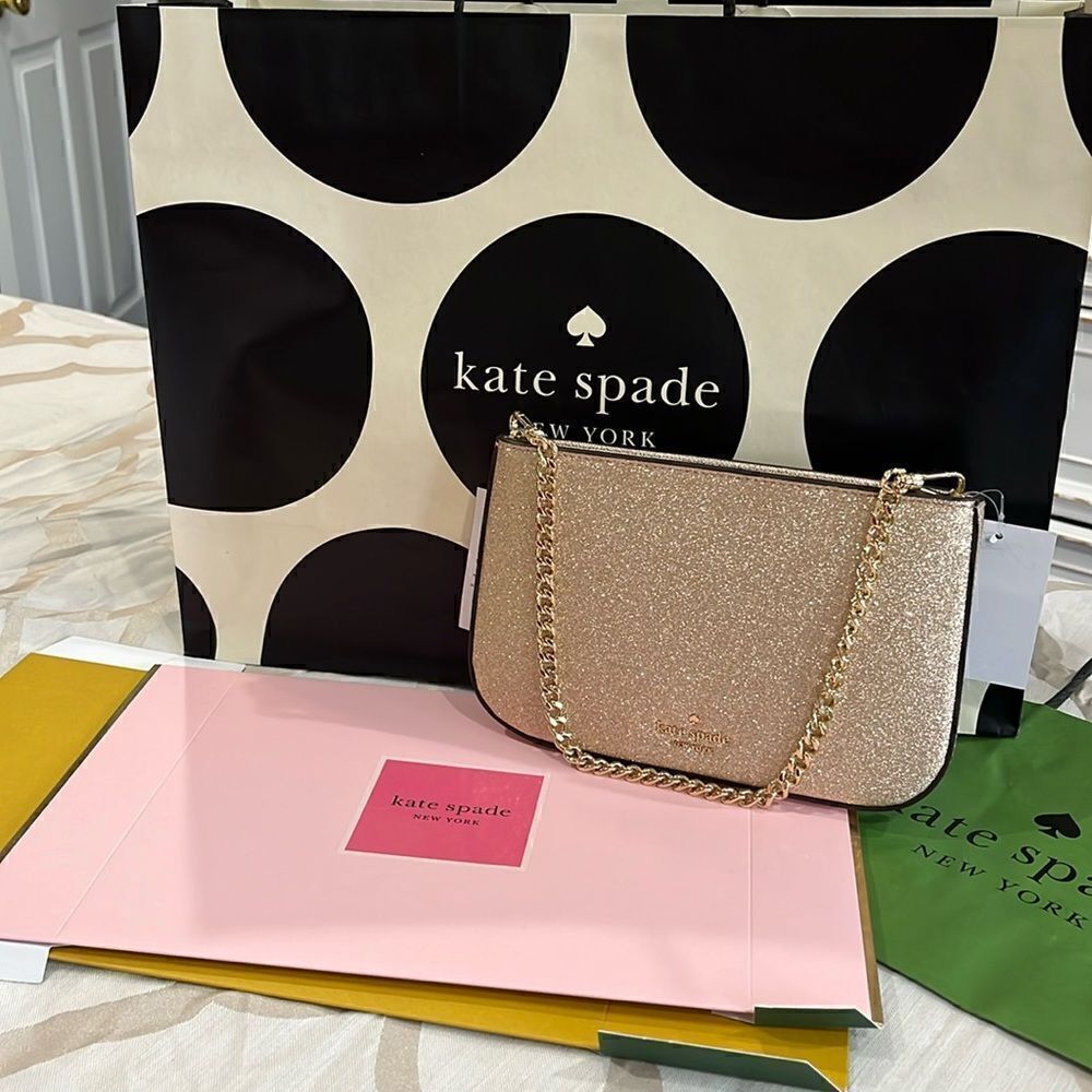Brand new gold clutch